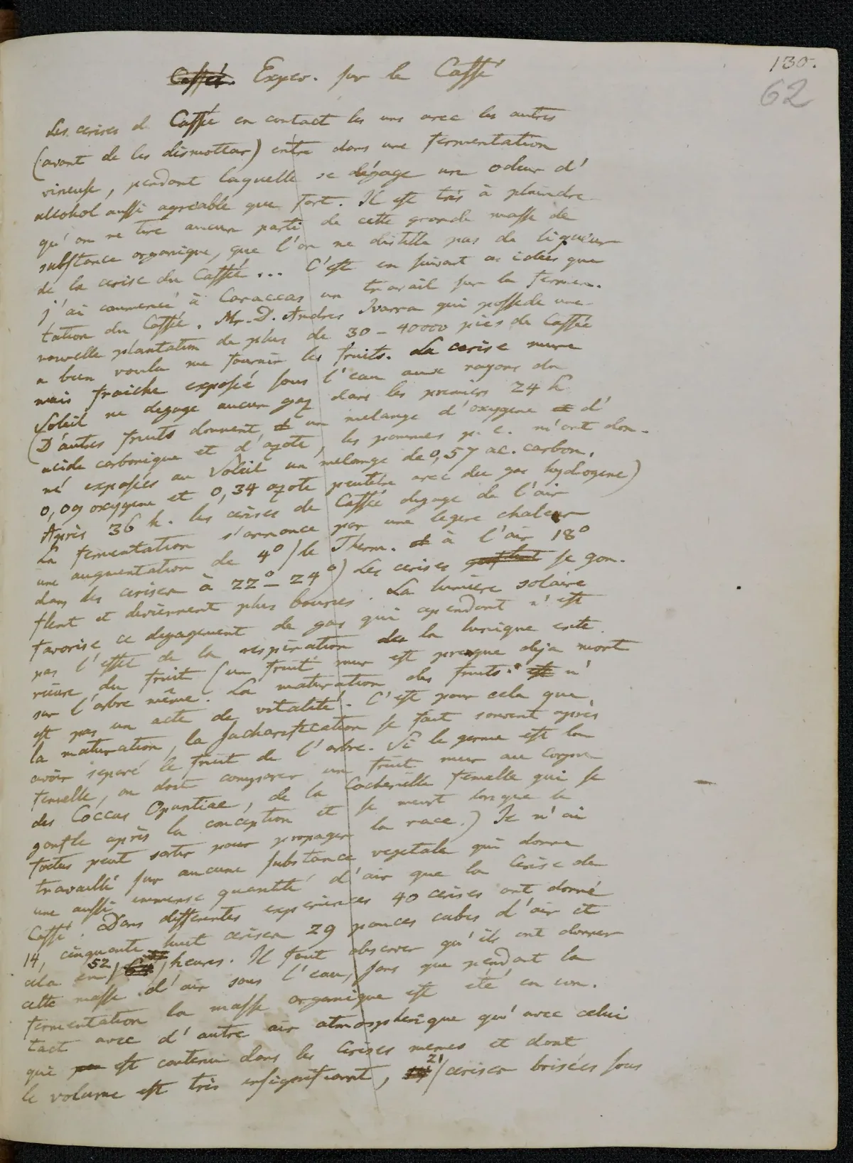 Reisetagebuch Alexander von Humboldts, Handschrift auf Französisch, 1799-1800 · Staatsbibliothek zu Berlin – Preußischer Kulturbesitz, Nachlass Alexander von Humboldt, Tagebuch III, Public Domain Mark 1.0
