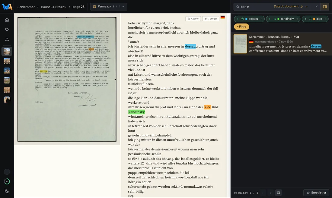Wondarchive screen: The word, on the photo